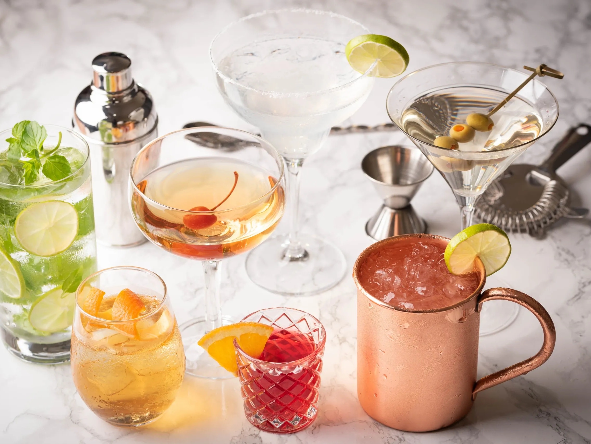 Mobile bartender crafting cocktails at an elegant event